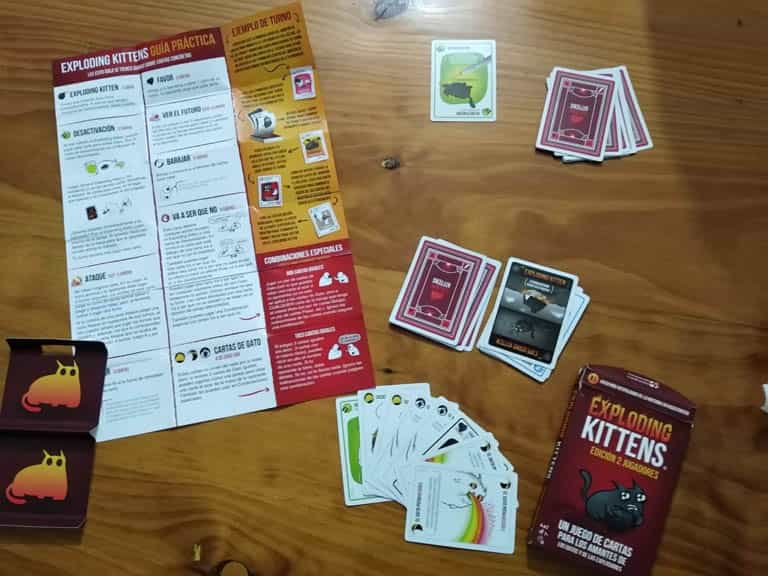 Juego de Mesa Exploding Kittens Cartas Partida